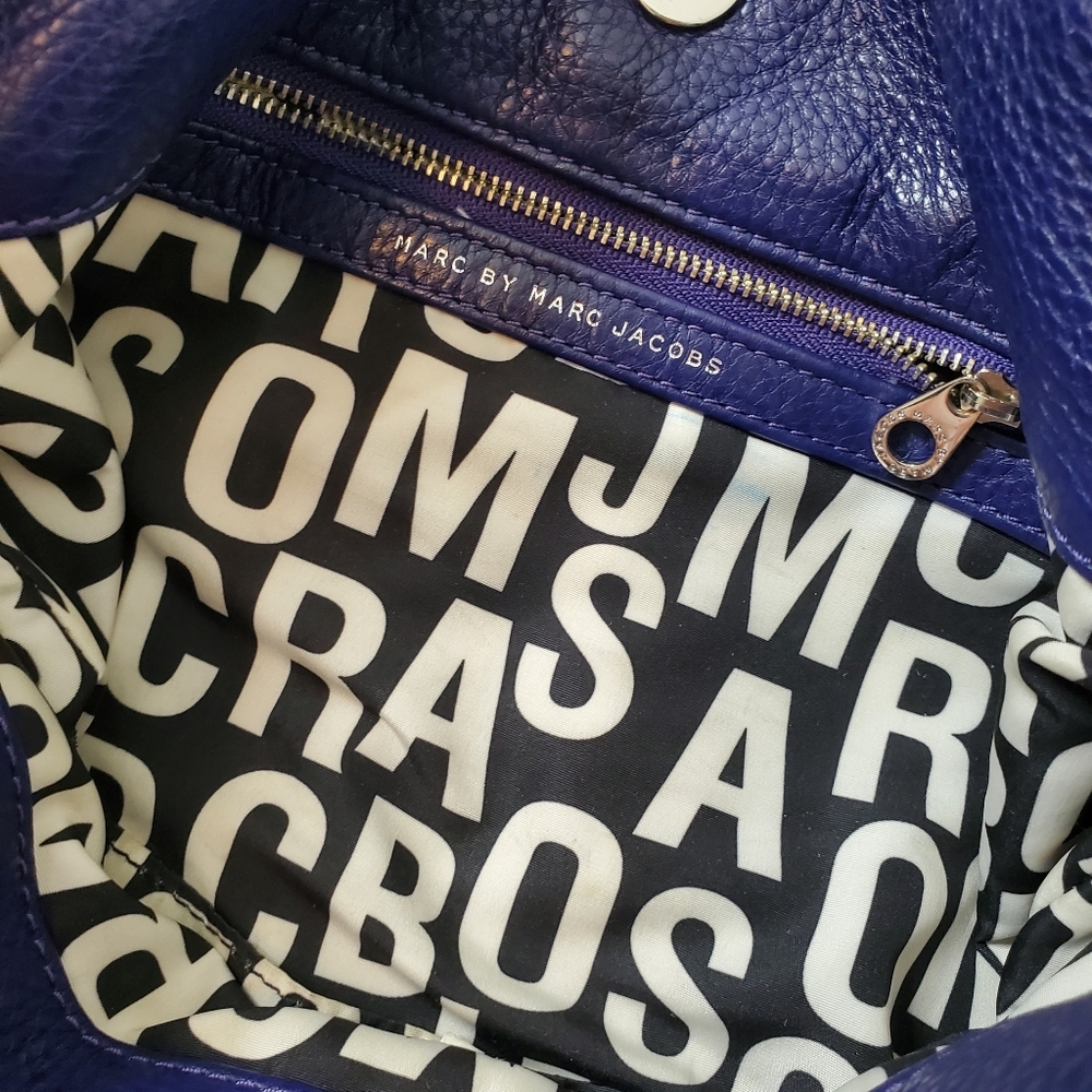 MARC BY MARC JACOBS - Classic Q Hillier Hobo Crossbody Shoulder Bag Deep Blue - Picture 9 of 15